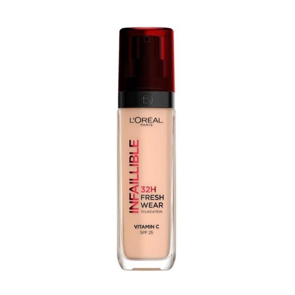 L'Oreal Paris Infallible 32H Fresh Wear Foundation SPF 25 30ml Shade 145 Cool Rose
