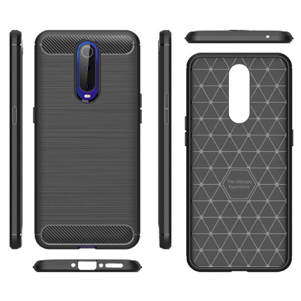 Rugged Armor Flexi Slim Carbon Fibre Phone Case for Oppo R17 Pro - Brushed Black