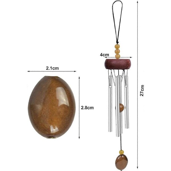 Wind Chimes Garden Wind Chime 4 Tubes Aluminum Wind Chime Outdoor Wind Chime Hanging Pendant Large Outdoor Wind Chimes For Outdoor Garden Decoration