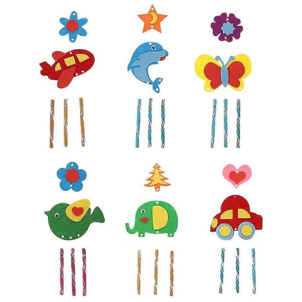 6pcs DIY Wind Chimes Wind Chime DIY Kit Hanging Wind Chime Ornaments for Bedroom