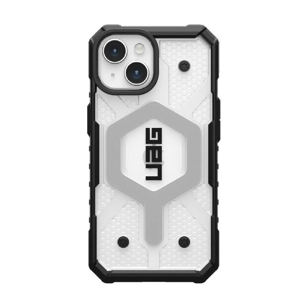 UAG Pathfinder MagSafe Apple iPhone 15 (6.1') Rugged Case - Ice (114291114343), 18ft. Drop Protection (5.4M), Tactical Grip, 10 Years Warranty 114291114343