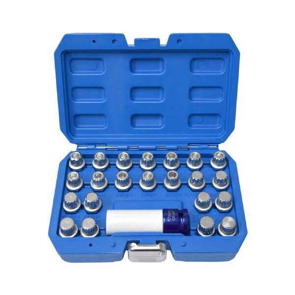 PK Tool VW Locking Wheel Nut Socket Set - 23pc