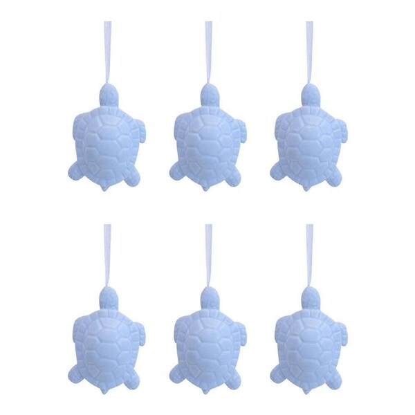 6x LVD Ceramic Hanging Turtle Home/Office Durable Display Decor 8x5cm Tidal