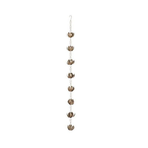 Home/Garden/Patio Heavy Duty Rainchain Outdoor Decor Lotus 8x158cm Assorted