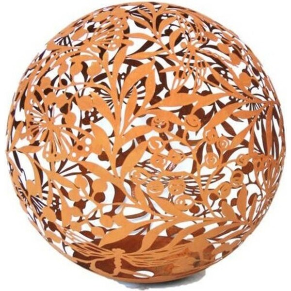 Ball Australian Wildlife Corten Steel Ball Home Ornament Decor 50x50cm Rust