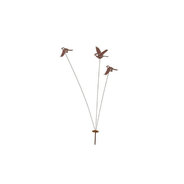 Bird Spray 124x22cm Home/Garden/Patio Outdoor Ornament Display Decor Rust Asstd