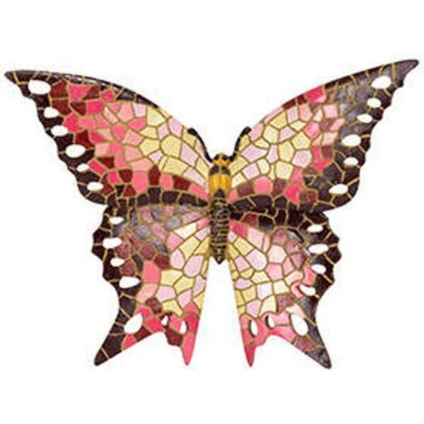 Polyresin Butterfly Mosaic Large Home/Garden Wall Art Decor 26cm Assorted