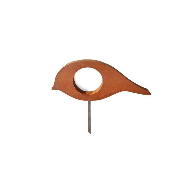 Steel Bird Sculpture Tail Down Home/Garden/Patio Outdoor Decor 60x46cm Rust