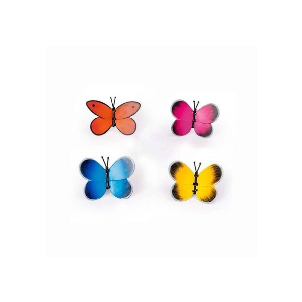 4x Butterfly Clip Home/Garden/Patio/Yard Ornament Outdoor Display Decor Assorted