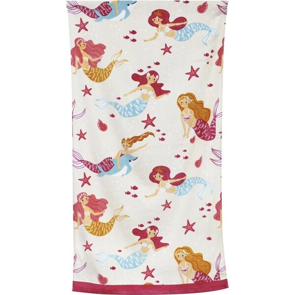 Onkaparinga Kids 60x120cm Beach/Swim Pool Towel Soft Absorbent Cotton Mermaids
