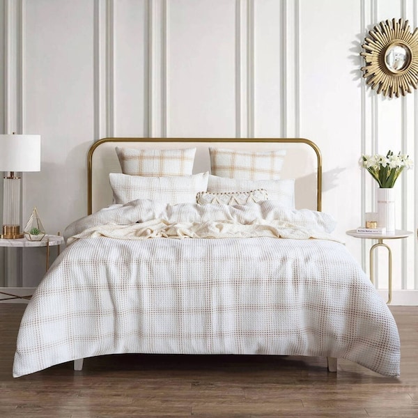 Renee Taylor Cohen Yarn Dye Waffle Euro Pillowcase 65x65cm Cover Rectangle