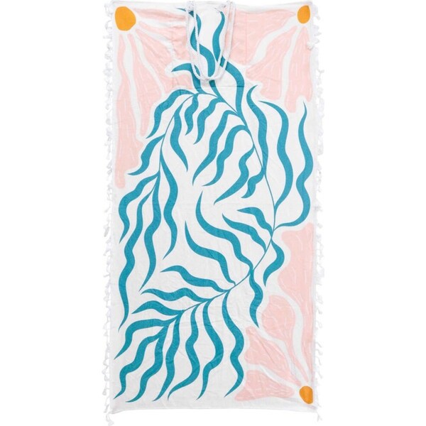 LVD Kids Microfibre Beach Towel In Bag Quick-Drying 70x140cm Pretty Reef