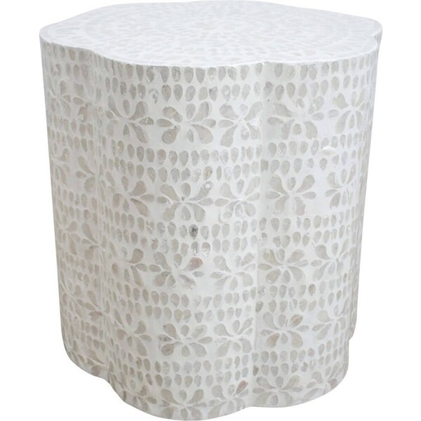 LVD Stool Chic Table Cabana Home/Lounge Display Decoration 46x46cm White