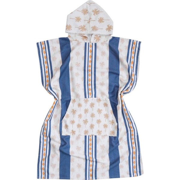 LVD Microfibre Adult/Teen Hooded Beach Absorbent Towel Poncho w/ Bag Nautical