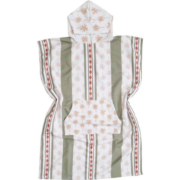 LVD Microfibre Adult/Teen Hooded Beach Absorbent Towel Poncho w/ Bag Safari