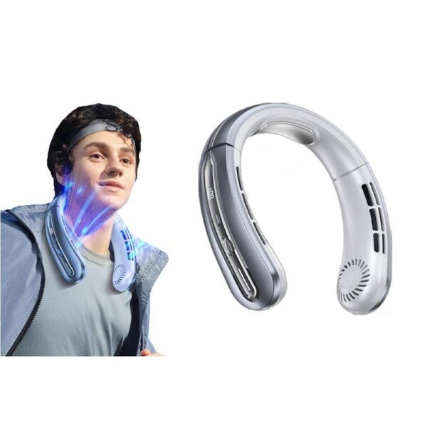 Neck Fan Air Conditioner Portable Bladeless Neck Fans Cooling Plate Neck Cooler Rechargeable Personal Fan Hands Free Fan