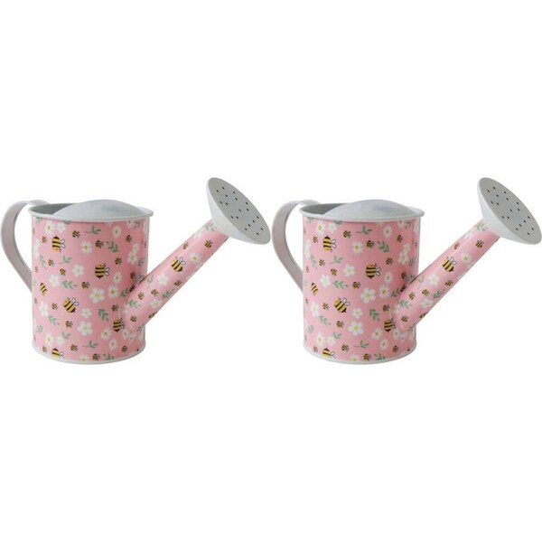 2x LVD Aluminium 800ml Watering Can Sprinkler Home Gardening Decor Small Bees
