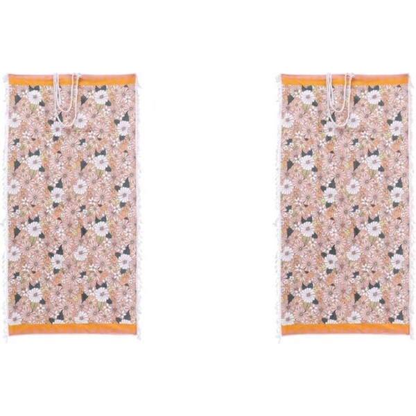2x LVD Kids/Children Microfibre Beach Towel In Bag Quick-Drying 70x140cm Roxy