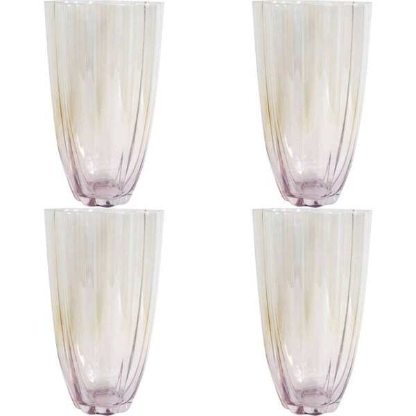 4x LVD Water Glass Home/Kitchen Drinkware Decorative Display 470ml Lavender Haze