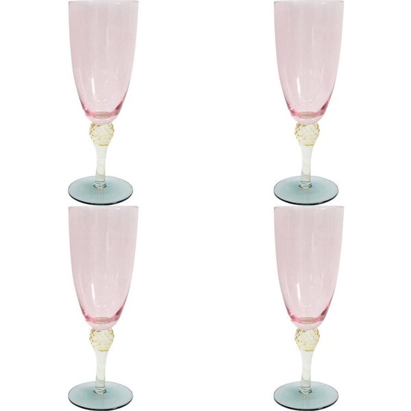 4x LVD Champagne Glass Home/Kitchen Drinkware Decorative Display 20cm Sherbert