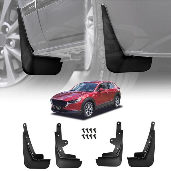 Mud Flaps Splash Guards for Mazda CX30 CX-30 2019-Onwards Mudguard Fender Front and Rear Set of 4
