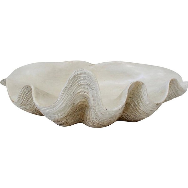 LVD Clam Shell Resin Decorative Bowl Home/Lounge Trinket Tabletop Decor Small