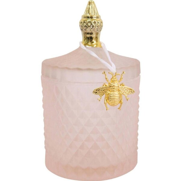 LVD Glass Cruz Trinket Box Storage Home Tabletop Decor Round 18.5cm Sand