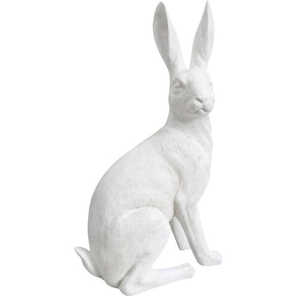 LVD Hare Resin Figurine Ornament Home/Room Tabletop Display Decor XL White