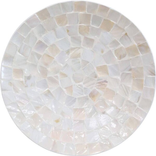 LVD Mop Decorative Bowl Home/Room/Lounge Tabletop Decor Round 41x41cm Ivory
