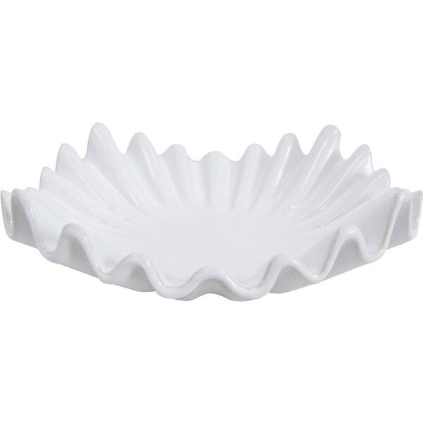 LVD Stoneware Decorative Bowl Elle Home/Room Tabletop Decor 32.5cm White