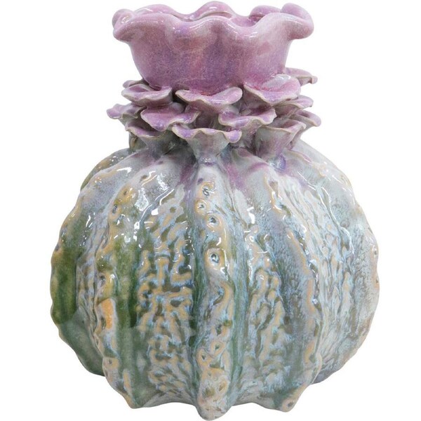 LVD Ceramic Plant/Flower Vase Talia Home/Lounge Tabletop Decor Med 22x24.5cm
