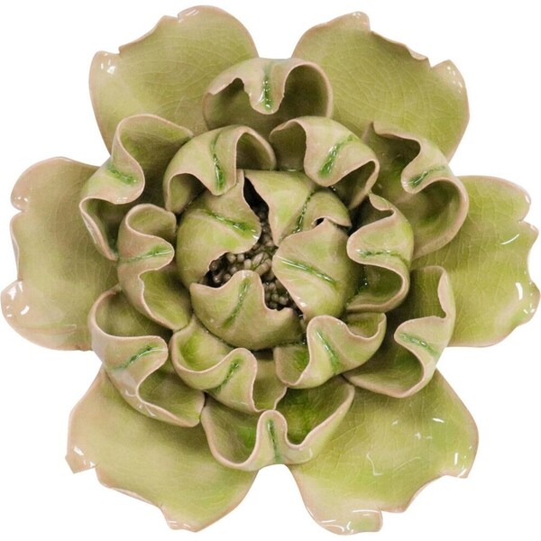 LVD Ceramic Cabbage Sculpture Home/Room Ornament Tabletop Decor 14.5cm Pear