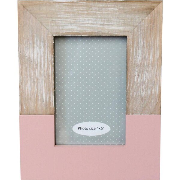 LVD MDF/Glass 4x6 Picture/Photo Frame Home/Room Decor Modern Dusty Rose