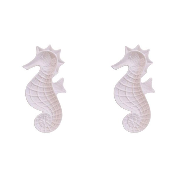 2x LVD Seahorse Plate Ceramic Trinket Dish Tray Home/Lounge Decor 22cm Salt