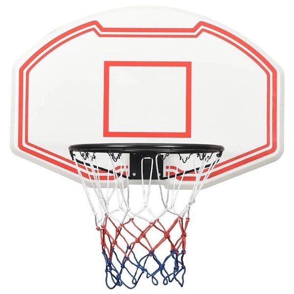 Basketball Backboard Hoop Ring UV Resistant Wall Mounted With Nylon Net 90x60cm