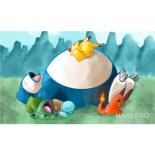 Pokemon - Tranquil Meadow: Snorlax & Friends - Playmat/Mouse Pad