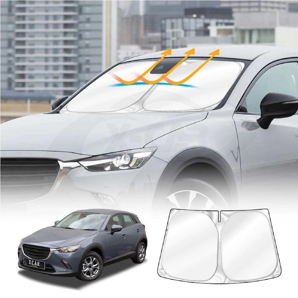 WindScreen Sun Shade for Mazda CX-3 CX3 2015-Onwards Blocks UV Rays Foldable Custom Wind Screen Sun Visor Protector