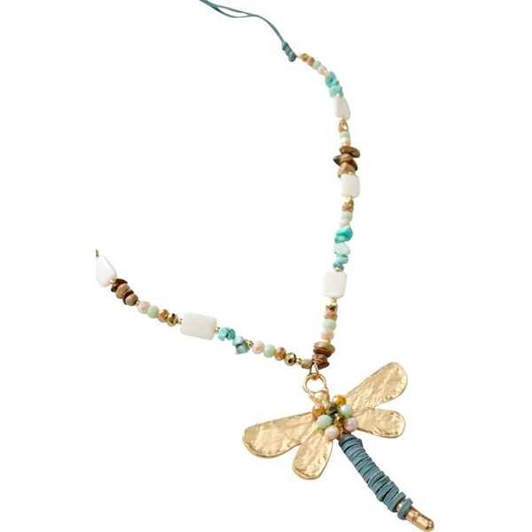 LVD Necklace w/ Dragonfly Pendant Home Jewellery Decor Accessory 86cm Delilah