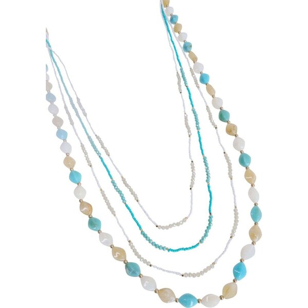LVD Necklace w/ Stone Beads Home Jewellery Decoration Accessory 76cm Delphine