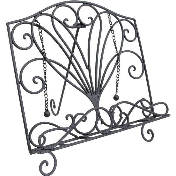 LVD Metal Recipe Book Holder Cookbook Stand Home/Kitchen Decor 35cm Dark