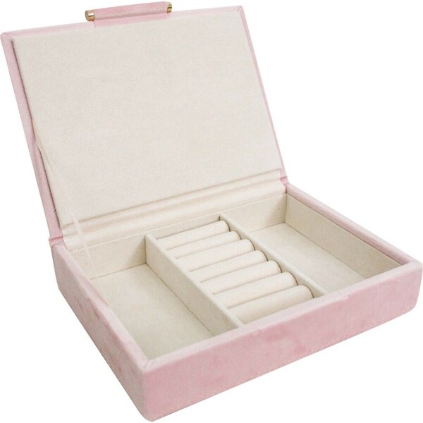 LVD Jewellery Accessories Storage Box Organiser 17.5x13.5cm Low Velvet Musk