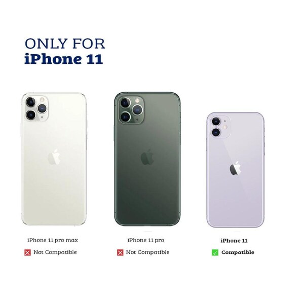 iPhone 11 Compatible Case Cover With Metal Camera Lens Protection And Compatible With MagSafe Technology - White