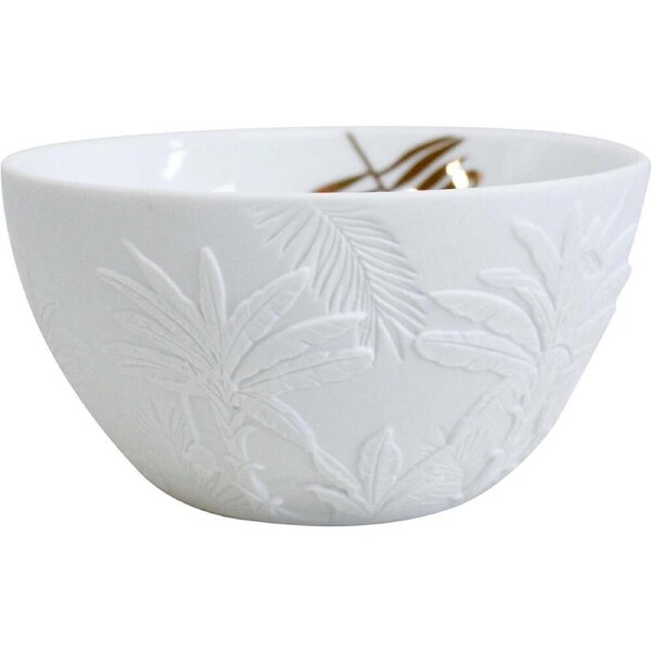 LVD Porcelain Bowl Home Tableware Serving/Decor 13cm Round White Bahamas