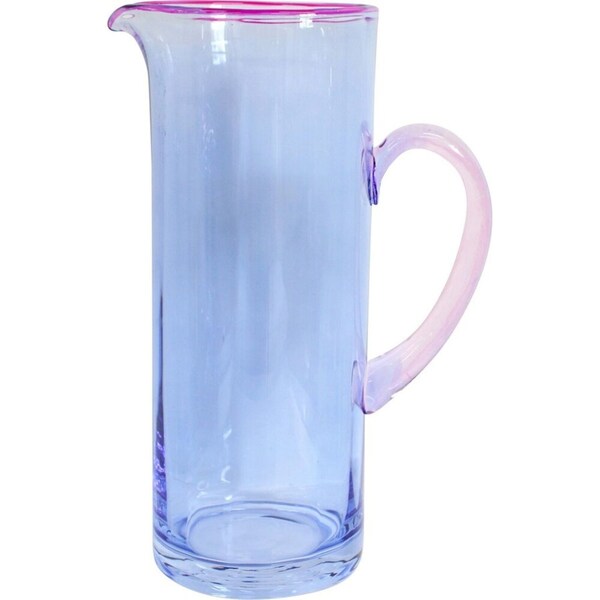 LVD 1.5L Glass Jug Juice/Water Pitcher Home/Kitchen Serveware Blue Tingle