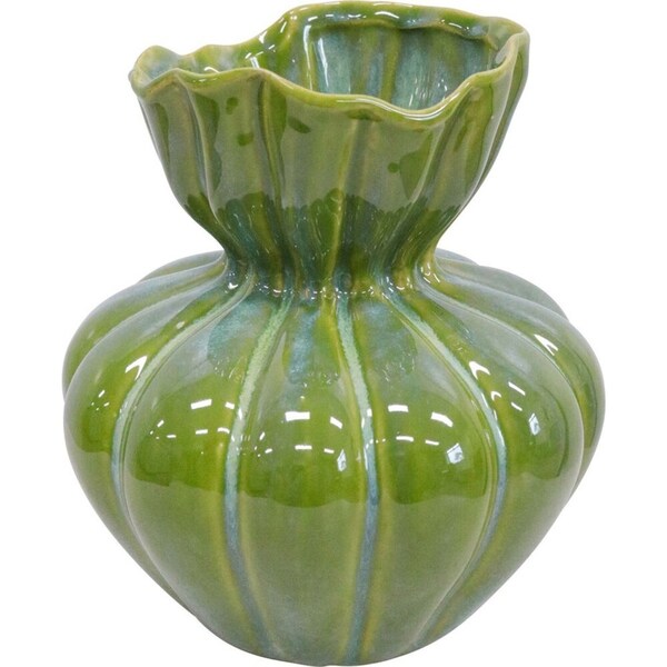 LVD Stoneware Flower Vase Tabletop Ornament Home/Lounge Decor Bayleaf Small