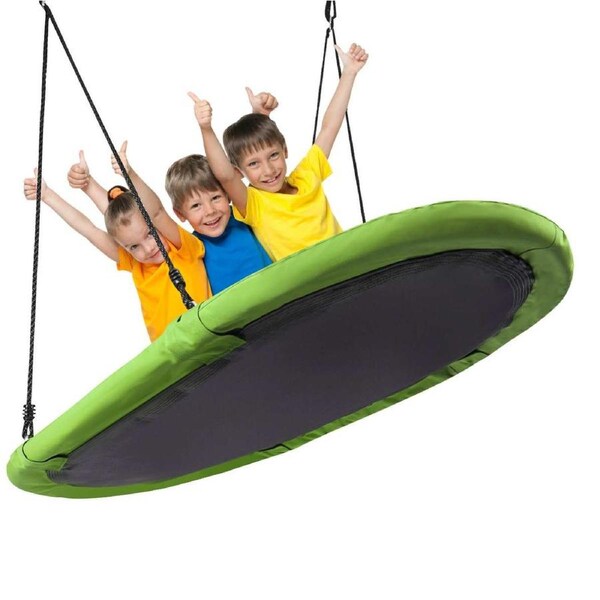 Babyjoy Outdoor Giant Tree Swing Adjustable Hammock Chair Backyard Gift Green