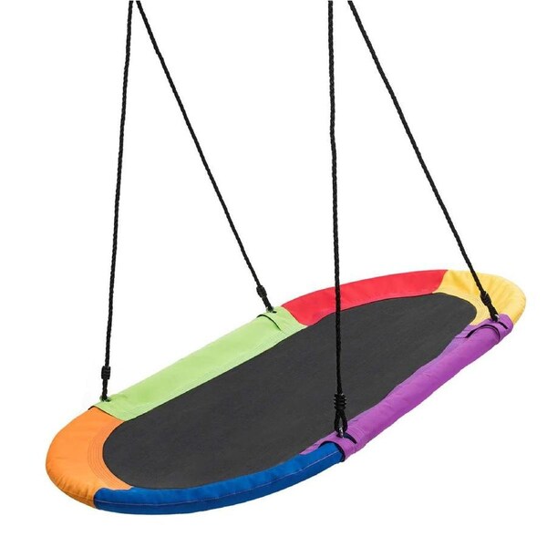 Babyjoy 317KG Load Giant Platform Kids Tree Swing Set Outdoor Hanging Hammock Chair Garden Yard Play Toy