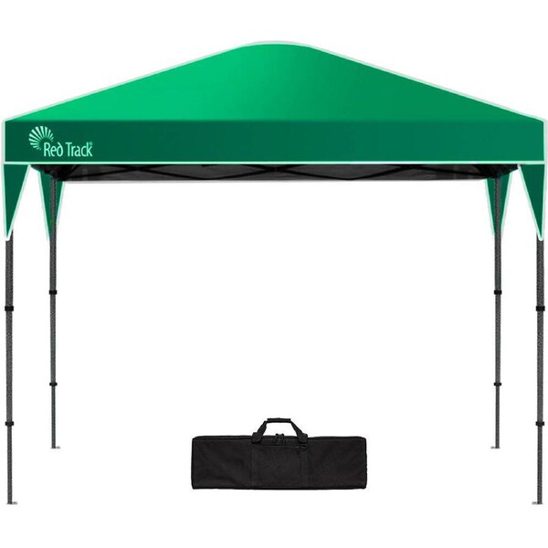 RED TRACK 3.6x2.2m Ultra Compact Folding Gazebo, Carry bag, Portable Outdoor Popup Marquee for Camping Beach, Green