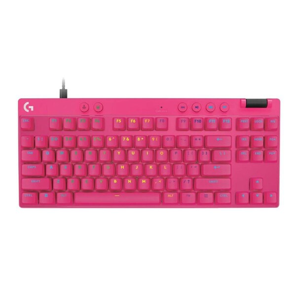 Logitech G PRO X TKL RAPID Gaming Keyboard - Magenta [920-013254]