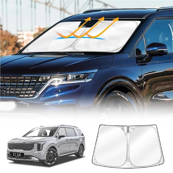 WindScreen Sun Shade for Kia Carnival KA4 Series 2020-2025 Blocks UV Rays Foldable Custom Wind Screen Sun Visor Protector